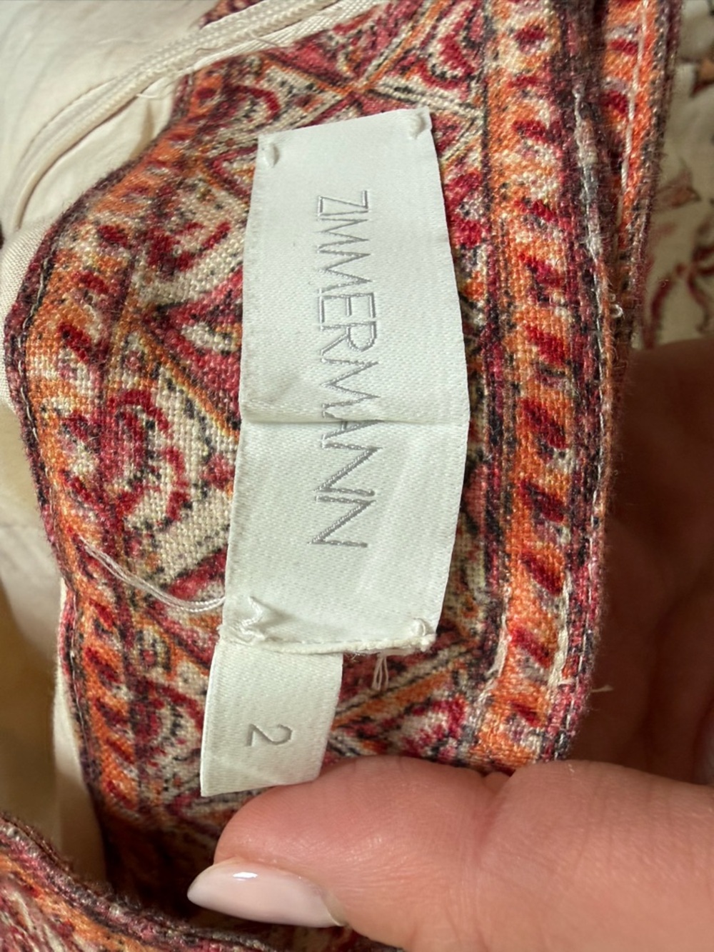 Zimmermann Floral High-Waist Shorts with Belt - Picture 3 of 4